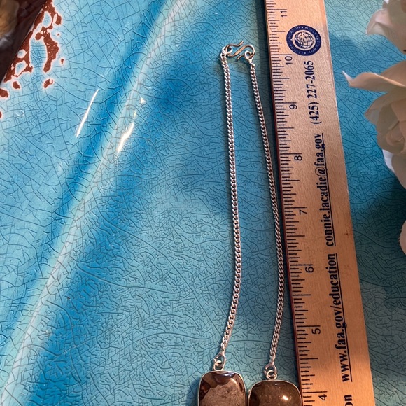 Silver and Stone Necklace - Picture 8 of 9